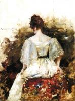 Chase, William Merritt - Portrait of a Woman The White Dress